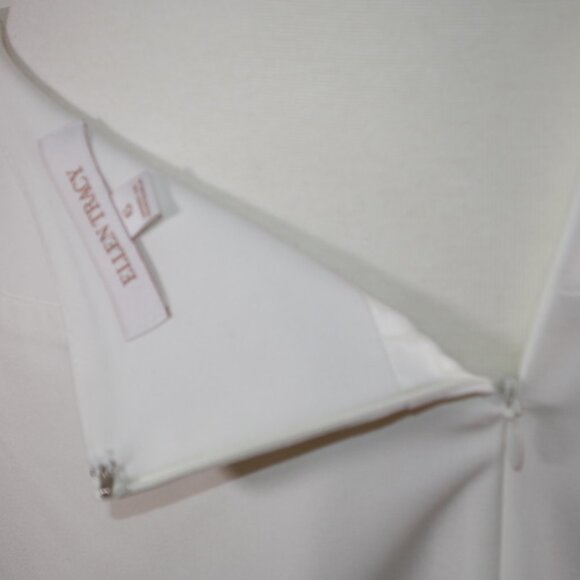 Ellen Tracy Pencil Skirt in White - Women's size 6 - Picture 10 of 15